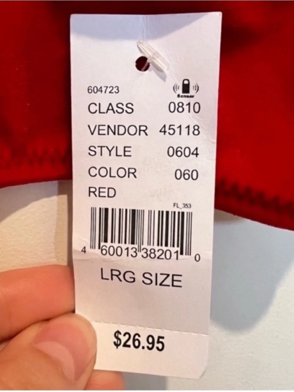 NEW Kendall & Kylie Velour Top Red Size Large Lingerie Bra